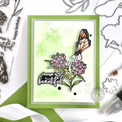 Hero Arts Clear Stamps and Die Combo - Monarch & Milkweed