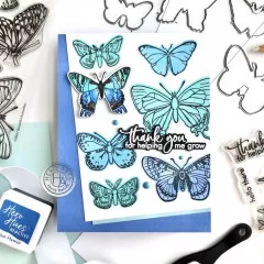 Hero Arts Clear Stamps and Die Combo - Beautiful Butterflies