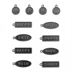 Idea-Ology Metal Word Tags