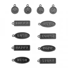 Idea-Ology Metal Word Tags