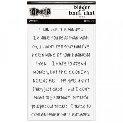 Dyan Reaveleys Dylusions Bigger Back Chat Sticker - White Set 3