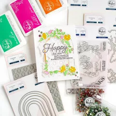 Pinkfresh Studio Stencils - Arch Florals Layering