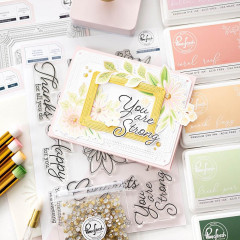 Pinkfresh Studio Stencils - Happy For You Layering