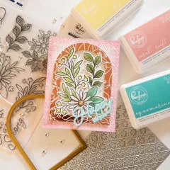 Pinkfresh Studio Stencils - Happy For You Layering