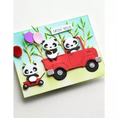 Poppystamps Craft Set - Whittle Panda Pickup