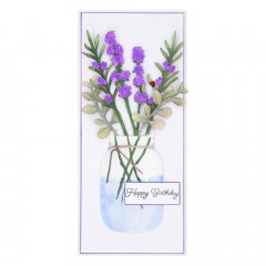 Spellbinders Etched Dies - Mason Jar & Lavender - Victorian Garden