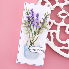 Spellbinders Etched Dies - Mason Jar & Lavender - Victorian Garden