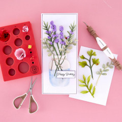 Spellbinders Etched Dies - Mason Jar & Lavender - Victorian Garden