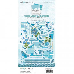 49 and Market: Color Swatch: Ocean - Laser Cut Outs - Elements