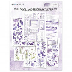 Color Swatch: Lavender - 6x8 Rub-On Transfer Set