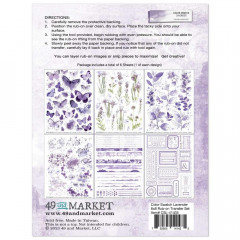 Color Swatch: Lavender - 6x8 Rub-On Transfer Set