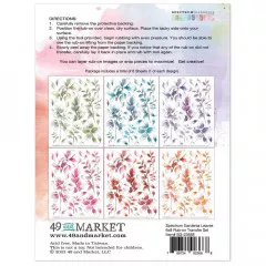 Spectrum Gardenia Leaves 6x8 Rub-On Transfer Set