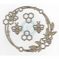 Scrapaholics Laser Cut Chipboard - Bee Frame Set