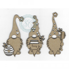 Scrapaholics Laser Cut Chipboard - Bee Gnomes