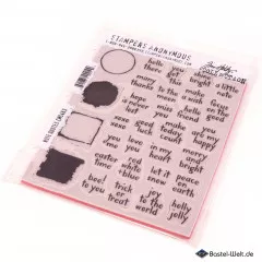 Cling Stamps by Tim Holtz - Note Quotes