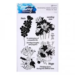 Simon Hurley Clear Stamps - Inked Blooms