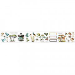 49 And Market Washi Tape Stickers - Nature Study - Mushrooms