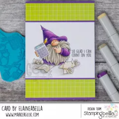 Stamping Bella Cling Stamps - Gnome Accountant