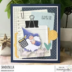 Stamping Bella Cling Stamps - Gnome Accountant