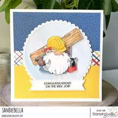 Stamping Bella Cling Stamps - Gnome Carpenter