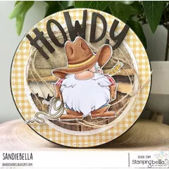 Stamping Bella Cling Stamps - Gnome Cowboy