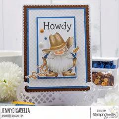 Stamping Bella Cling Stamps - Gnome Cowboy