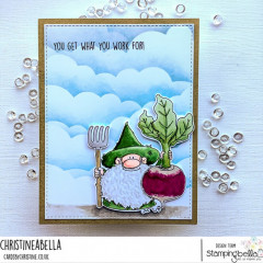 Stamping Bella Cling Stamps - Gnome Farmer