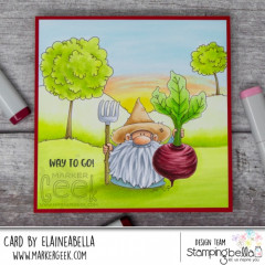 Stamping Bella Cling Stamps - Gnome Farmer