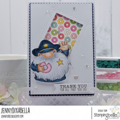 Stamping Bella Cling Stamps - Gnome Police Officer