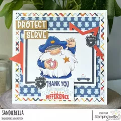 Stamping Bella Cling Stamps - Gnome Police Officer