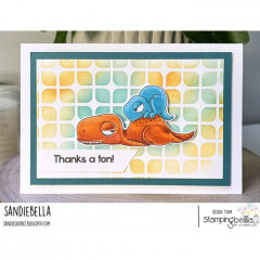 Stamping Bella Cling Stamps - Oddball Dino Trio