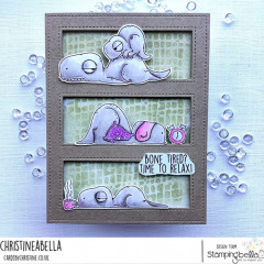 Stamping Bella Cling Stamps - Oddball Dino Trio