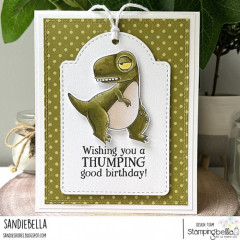 Stamping Bella Cling Stamps - Oddball Solo Dino