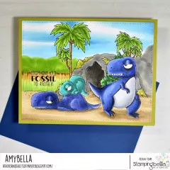 Stamping Bella Cling Stamps - Oddball Solo Dino