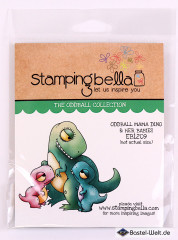 Stamping Bella Cling Stamps - Oddball Mama Dino & Her Babies