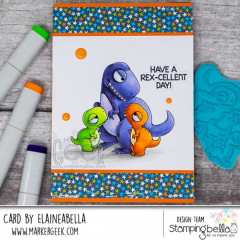 Stamping Bella Cling Stamps - Oddball Mama Dino & Her Babies