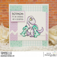 Stamping Bella Cling Stamps - Oddball Mama Dino & Her Babies