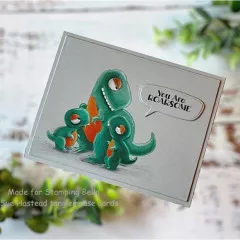 Stamping Bella Cling Stamps - Oddball Mama Dino & Her Babies