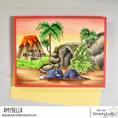 Stamping Bella Cling Stamps - Cave Backdrop