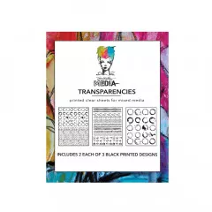 Dina Wakley Media Transparencies - Pattern Play Set 2