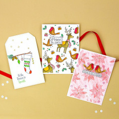 Tonic Studios Clear Stamps and Stencil Set - Christmas Cheer