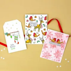 Tonic Studios Clear Stamps and Stencil Set - Christmas Cheer