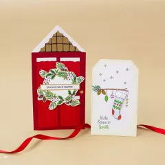 Tonic Studios Clear Stamps and Stencil Set - Christmas Cheer