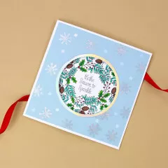 Tonic Studios Clear Stamps and Stencil Set - Christmas Cheer