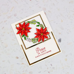 Tonic Studios Clear Stamps and Stencil Set - Christmas Cheer