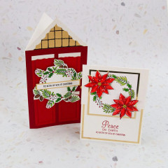 Tonic Studios Clear Stamps and Stencil Set - Christmas Cheer