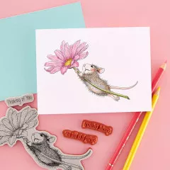 Spellbinders Cling Stamps - House Mouse - Daisy Mouse