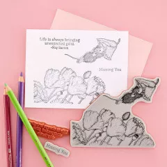 Spellbinders Cling Stamps - House Mouse - Popping By