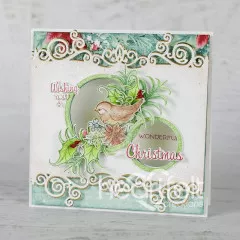 Cut and Emboss Die - Festive Berry & Birdies