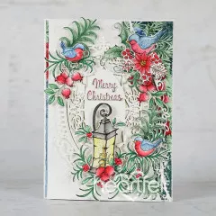 Cut and Emboss Die - Christmas Holly Accents